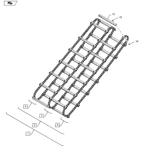 48104090 - Набор цепей (3ц., 112зв.) трансп. кам. накл. CR7.90