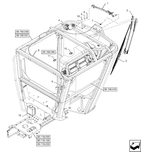 944031077 - выключатель привода стеклоочистителя